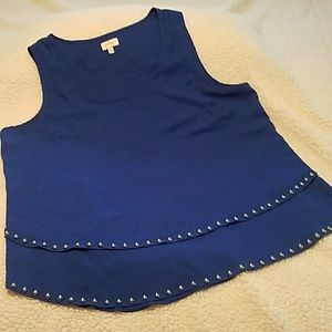 Pixley royal blue, silver studded top